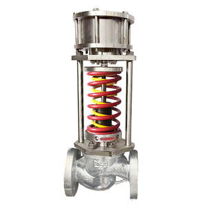 Vanne de régulation auto-actuée haute température PN16 à extrémité à bride en acier inoxydable 304 316 - Product Image 1