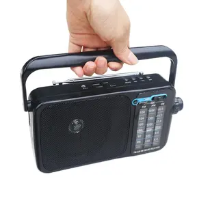 带mp3扬声器的优质便携式可充电AM/FM收音机