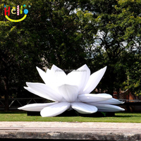 Fleur de lotus gonflable géante de haute qualité, décoration pour mariage/événement de parc en plein air