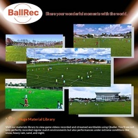 Cámara de Seguimiento de Fútbol BALLREC con IA, 4K HDR 1080p, Doble Lente Gran Angular de 180°, Resistente al Agua IPX4, Cámara Deportiva de Acción, Visión Nocturna, MicroSD