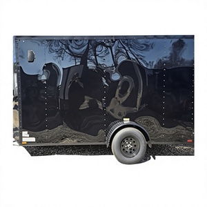 Remolque de Carga Cerrado de Eje Único EKO 6X12 con Exterior de Vinilo Negro - Product Image 1