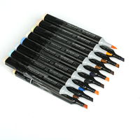 Finecolour EF102 24/36/48/60/72 Couleurs Ventes Chaudes Ensemble de Stylos Marqueurs à Base d'Alcool pour Dessin au Pinceau avec Sac en Toile