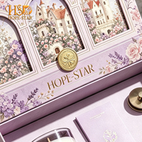 Boîte cadeau rigide personnalisée en forme de livre avec logo estampé à chaud, pour bougies d'aromathérapie, cosmétiques, parfums, emballage OEM ODM