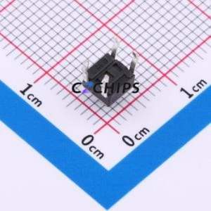 K2-1109DP-C3SW-01 Tactile Switch Through hole-4P,4.5x4.5mm Switch Single Pole Single Throw Round Button 1.8N Through Hole - Product Image 2