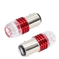 Ampoule LED de freinage clignotante rouge 1156 BA15S P21W 1157 BAY15D pour voiture, 12V DC, feux de recul avant et arrière