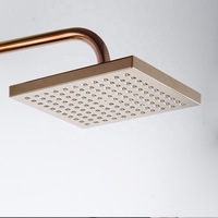 HLK Kits de robinets de douche en laiton pour salle de bains moderne Ensemble de robinets mitigeurs à effet pluie Ensemble de robinets de douche mural noir Céramique polie