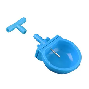 High Quality Automatic Rabbit Nipple Water Cup Bule Color Rabbit Drinking Bowl Plastic Rabbit Drink Water Trough