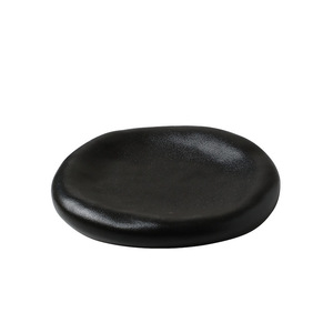 Japanese Style <b>Ceramic</b> Irregular Platter Solid Color Dishwasher Safe Hotel Fine Cuisine Shallow Dish - Product Image 5
