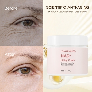 Crema de restauración celular Vegan NAD + de Etiqueta Privada, crema hidratante para la piel, crema reparadora facial nocturna para mujeres o hombres - Product Image 3