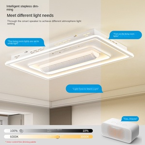 โคมไฟเพดาน LED แบบเรียบง่ายทันสมัยพัดลม3CCT ภายในอาคารสำหรับบ้านสำนักงานห้องนอนระเบียงทางเข้าตู้เสื้อผ้าห้องเก็บเสื้อคลุมสำหรับครอบครัวทางเดิน6000K - Product Image 5