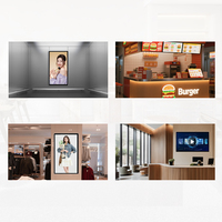 Reproductor de Publicidad Interior de 43 Pulgadas, Pantalla Táctil Digital LCD Ultrafina con Android, Montaje en Pared, Revestimiento Antideslumbrante, Clasificación IP54, 4K