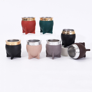 Taza de <span class=keywords><strong>Mate</strong></span> Multicolor <span class=keywords><strong>Mate</strong></span> en Color <span class=keywords><strong>Mate</strong></span> con Revestimiento de Acero Inoxidable de Grado Alimenticio para Suministro al por Mayor - Product Image 2