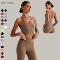 Soutiens-gorge de sport personnalisés pour femmes, à maintien élevé, respirants, à bretelles croisées, avec coussinets amovibles, dos ajouré, pour fitness, gym et yoga