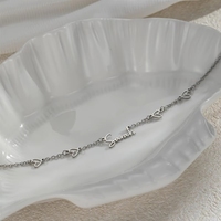 Collar con Colgante de Acero Inoxidable con Nombre Personalizado DIY, Certificado CE, con Forma de Corazón Hueco, para Regalo del Día de San Valentín