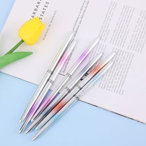 Pinceau à ongles avec manche métallique, stylo de sculpture en cristal, poils synthétiques, gel acrylique, outil de sculpture pour manucure, décoration d'ongles en salon - Product Image 3