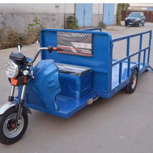 Tricycle électrique de transport à plateau ouvert, capacité de charge 300-400 kg, pour le transport et la livraison - Product Image 1