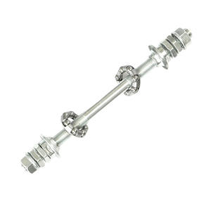 Eje delantero sólido de 125 mm de acero atornillable con rodamientos de bolas para accesorios de bicicleta infantil - Product Image 5