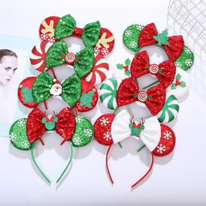 ربطة شعر بلاستيكية بتصميم جديد من الترتر الملون بتخفيضات كبيرة ربطة رأس أنيقة للأطفال - Product Image 1