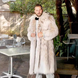 <span class=keywords><strong>Manteau</strong></span> long en <span class=keywords><strong>fourrure</strong></span> artificielle pour <span class=keywords><strong>homme</strong></span>, col carré, nouvelle collection automne-hiver, vente chaude en Europe et en Amérique - Product Image 3