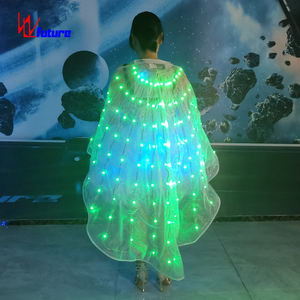 WL-0268 Robe de bal blanche pour <span class=keywords><strong>femme</strong></span> adulte, ailes LED ISIS, <span class=keywords><strong>costume</strong></span> de boule <span class=keywords><strong>disco</strong></span>, robe de princesse de carnaval, danse, 1 pièce par - Product Image 3