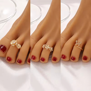 Set Cincin Kaki Wanita Vintage Emas Desain Kerang Penyu Bintang Laut, Dapat Disesuaikan, untuk Hadiah Musim Panas