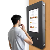 Kiosque de paiement automatique multi-touch HUWAPO de 21,5 pouces pour affichage numérique en intérieur, avec SDK, montage mural, commande en libre-service