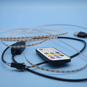 Linh hoạt 5V WS2812 4 mét <span class=keywords><strong>RGB</strong></span> <span class=keywords><strong>LED</strong></span> Strip ánh sáng Slim smd3535 địa chỉ <span class=keywords><strong>RGB</strong></span> <span class=keywords><strong>LED</strong></span> Băng 10 wát/mét kỹ thuật số pixel Strip - Product Image 3