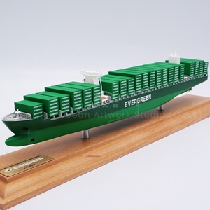 Tùy Chỉnh 35Cm Thường Xanh Nhựa Hàng Hóa <span class=keywords><strong>Container</strong></span> Mô Hình Kinh Doanh Quà Tặng Nhựa Thủ Công Mỹ Nghệ <span class=keywords><strong>Container</strong></span> Tàu Mô Hình - Product Image 1