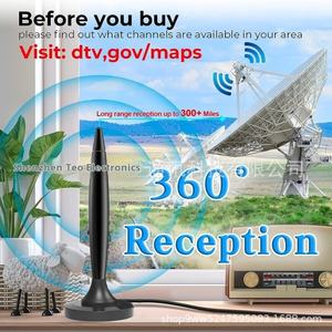 <span class=keywords><strong>Antenne</strong></span> <span class=keywords><strong>TV</strong></span> DVB-T2 numérique magnétique <span class=keywords><strong>Antenne</strong></span> DTMB intérieure/extérieure pour voiture avec alimentation USB Réception VHF/UHF 3M/5M Plastique SMA - Product Image 5