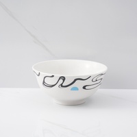 Ensemble de vaisselle à usage quotidien en céramique au design bleu classique pour la maison et les hôtels, y compris les assiettes, bols et tasses