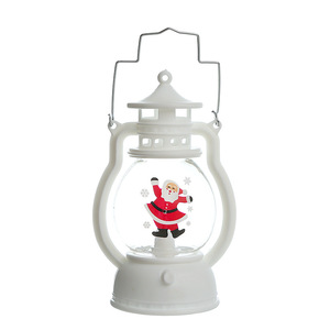 Lanterne à main en plastique à LED pour Noël, lampe électronique alimentée par piles, décoration de la maison, décorations de fête, Père Noël - Product Image 1