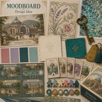 Jeu de société personnalisé sur la gestion du patrimoine thermique des villes spa historiques, jeu de stratégie sur la gestion du patrimoine, Art Nouveau, pour le commerce de détail de destinations