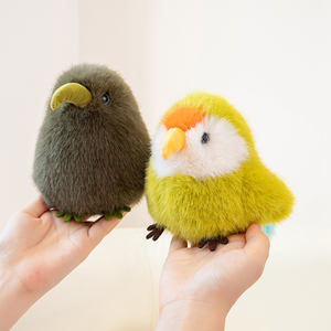 Venta al por mayor peluche pequeño pájaro de simulación animal relleno decoración del hogar niños fiesta de cumpleaños regalo suave pájaro realista muñeca de juguete - Product Image 5