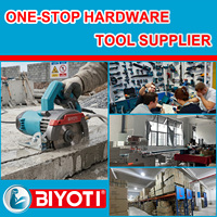 Scie à marbre multifonctionnelle Biyoti BYT-MC305 110 mm 1400 W, scie à pierre électrique pour usage professionnel en atelier