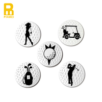 Accessoires de golf personnalisés en métal d'usine marqueurs de balle de golf en émail marqueur de balle de golf