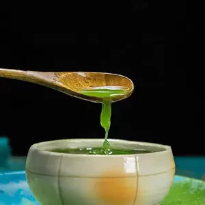 100% murni gaya Jepang Matcha pabrik batu Super upacara Matcha massal organik Matcha bubuk teh hijau