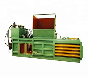 Mesin Baler Tekstil Horisontal dan Mesin Baling Pakaian Bekas Mesin Press Katun Hidrolik Otomatis