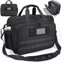 Sacoche tactique pour ordinateur portable résistante à l'eau, sac de voyage messager approuvé par les compagnies aériennes avec sangles MOLLE