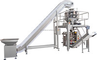 Máquina de envasado de carne de coco, de calidad alimentaria pesador multicabezales, totalmente automático, pulpa de Chip fresco de fruta, Copra, con 10 cabezales