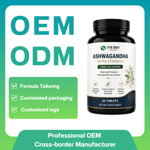 Comprimés d'Ashwagandha extra-forts en gros, <span class=keywords><strong>anti</strong></span>-<span class=keywords><strong>stress</strong></span>, à base de plantes, sans OGM, OEM, suppléments de bien-être personnalisés - Product Image 2