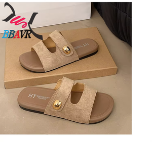 Sandalias de Moda para Mujer, de Gamuza Sintética, de Lujo, Casuales, para Exteriores, para la Calle, para el Verano - Product Image 4