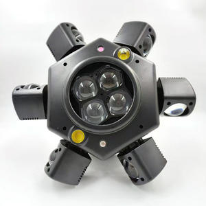 Lumière mobile laser professionnelle 150W RGBW à six bras pour œil d'abeille DMX512 éclairage de scène à commande vocale pour DJs Source LED - Product Image 3