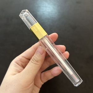 Tube d'eye-liner octogonal doré de luxe ISMAN 3 ml, flacon de mascara transparent AS, flacon de sérum pour la croissance des cils, vente en gros, étiquette privée - Product Image 3