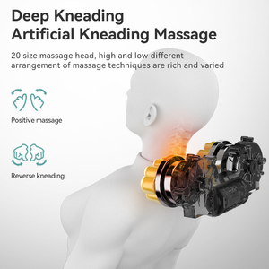 Bantal pijat memijat 3D Upgrade 2025, dengan 45 ℃ terapi panas untuk leher bahu bantal pijat relaksasi otot - Product Image 5