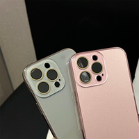 Casing Ponsel Kaca Temper Anti Gores Glossy Untuk IPhone 17 16 15 14 13 12 11 Pro Max Pelindung Lensa Hard Back Cover Funda
