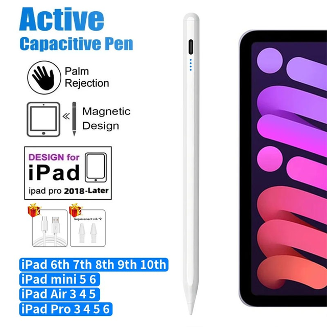 iPad Pro Mini Stylus Pen with Palm Rejection and Metal Body-MEEPSS Brand