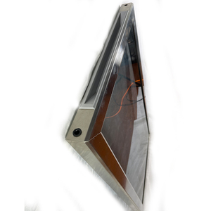 Cadre en acier inoxydable personnalisé Chauffage électrique Porte en verre bon marché Porte en verre transparente pour réfrigérateur - Product Image 3