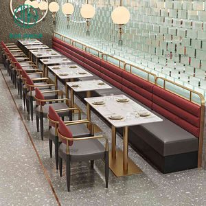 Marmor Coffee Shop Cafe Restaurant Sofa und Stand Sitz möbel Set Tisch Stuhl - Product Image 2