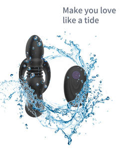 Neuer <span class=keywords><strong>Anal</strong></span> vibrator mit vibrierendem Prostata-Massage gerät mit Penis ring, das Butt Plug Vibrator für Männer, Frauen, Analsex spielzeug, stößt - Product Image 3
