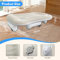 Escritorio Inflable Plegable Compacto para Computadora Portátil, de PVC Flocado, Resistente, Ecológico, Conveniente, Color Gris, para Oficina en Casa y Lectura